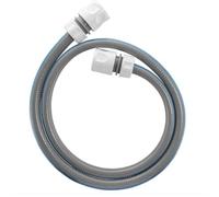 4meter Grey Water Hose 1/2inch - 3ply Water Hose - Premium Food Grade Water Hose with Hose Connector Set for Caravan, Motorhome and Boat. Standard Click-Lock Type Connectors