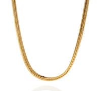4mm 14k gold plated on solid sterling silver 925 Italian Herringbone chain necklace bracelet anklet with lobster claw clasp - inch 10"/25cm