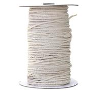 (4mm) 3/4/5/6mm Natural White Braided Wire Cotton Twisted Cord Rope DIY Craft Macrame String