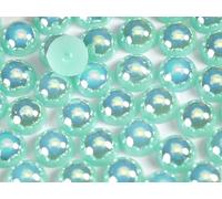 4mm 500pcs Flat Back Non-Stick Half Pearl Crystal Diamantes Nail Art & Craft Scrapbooking Embellishments 48 Available Colours