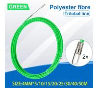 4mm 5M-50M Fiberglass Cable Push Pullers Guide Device Threader Duct Snake Rodder Fish Tape Wire Wiring Installation Aid Tool 15M
