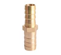 4mm 5mm 6mm 8mm 10mm 12mm 14mm 16mm 19mm 25mm 2 Way Straight Hose Barb Brass Barbed Pipe Fitting Reducer Coupler Connector,16mm,6mm