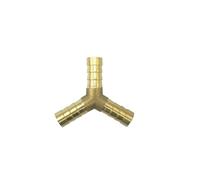 4mm 5mm 6mm 8mm 10mm 12mm 14mm 16mm 19mm 25mm Hose Barb Brass Barbed Straight Elbow Tee Y 2 3 4 Way Pipe Fitting Connector(Y 3 Way,14mm)