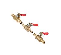 4mm 5mm 6mm 8mm 10mm 12mm 14mm 16mm 19mm Hose Barb Two Way Brass Pneumatic Shut Off Ball Valve Pipe Fitting Connector (Size : 4mm)