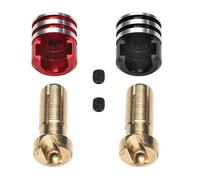 4mm/5mm Set For RC Car LowPro Bullet Plugs Welding-free Hard Shell Metal Heatsink Bullet Plugs RC Repairs Models Spare