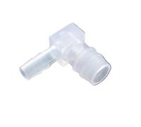 4mm 6mm 8mm 10mm 12mm 14mm 16mm 18mm 20mm Hose Barb Elbow Plastic Connector Pipe Fitting Adapter Reducer for Aquarium(6x8mm 5pcs)