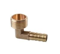 4mm 6mm 8mm 10mm 12mm 14mm 16mm 19mm 20mm 25mm Hose Barb X 1/8" 1/4" 3/8" 1/2" 3/4" 1" Male BSPP Brass Pipe Fitting Connector(Elbow Male,1L4 BSP - 10MM-5 PCS)