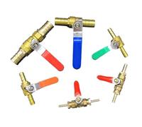 4mm 6mm 8mm 10mm 12mm 14mm 16mm 19mm 25mm Hose Barb Two Way Brass Shut Off Ball Valve for Fuel Gas Water Oil Air(32mm)