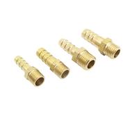 4mm 6mm 8mm 10mm 12mm OD Hose Barb X M8 M10 M12 M14 M16 M18 Metric Male Thread Brass Pipe Fitting Connector Adapter Splicer(M18x1.5 to 10mm)