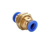 4mm 6mm 8mm 10mm 12mm OD Tube PM Straight Pneumatic Air Connect Quick Release Connector 5Pcs (PM-4)