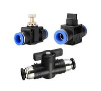 4mm 6mm 8mm 10mm 12mm Pneumatic Push-in Quick Connector Connector Manual Valve Steering Switch Manual Ball Pneumatic Connector(BUC 4MM)