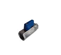 4mm 6mm 8mm 10mm Quick Push Fitting 1/8" 1/4" 3/8" 1/2" Male Female Thread 304 Stainless Steel Mini Ball Valve Blue Handle(1I2 Male,4mm)
