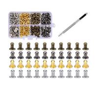 4MM 7MM 8MM Round Head Button Studs for Leather Shoe Belt Bag Watchbands Dog Collar Repair Clothing Decoration Waterproof Dustproof