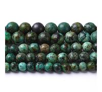 4mm 90pcs Natural African Turquoise Stone Beads for Jewelry Making Round Loose Gemstone Beads DIY Bracelet Necklace Earrings