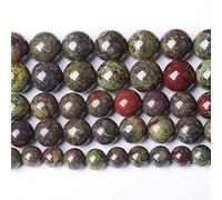 4mm 90pcs Natural Dragon Blood Jasper Beads Round Loose Energy Healing Stone for Jewelry Making DIY Bracelet 15 Inch