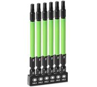 4mm Allen Key Impact Bit 4mm Hex Bit, 6PCS Allen Key Drill Bit Set Impact Hex Bit Set Allen Key Bits H4 x 89mm 1/4' Hexagon-Shank S2 Steel Hexagon Head Allen Wrench Drill Bits