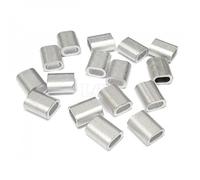 4mm Aluminium Ferrules to Suit Nylon Coated Wire Rope - Bag of 100