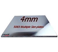 4mm Aluminium sheet Plate 5083 - MULTIPLE SIZE'S & PACK QTY'S Great for DIY/Fixing Plates, crafts, mounts, stands, billets, blanks, vehicle & trailer repairs to name a few.