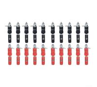 4mm Banana Connector Terminal Block Set 20 Pairs for Speaker Cable Termination No Solder Needed PA Nylon Insulated Metal Contact Design