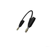 4mm Banana Connector Test Cable for Circuit Connection and Voltage Relay Fuse Tester 1.5m PVC Wire(Black)