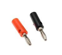 4MM Banana Insulated Crocodile Clip Plastic Handle Cable Lead Test Charging Clamp Metal Crocodile Clamp Length 50mm 10Pcs(WHITE)