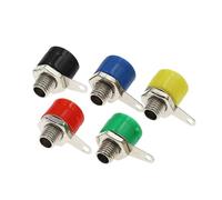 4mm Banana Panel Socket Test Probe Binding Post Nut Plug Jack Connector, 5PCS