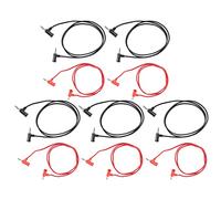 4mm Banana Plug Test Lead Set Brass Male to Male Test Cable with PA Plastic Material for Electronic Repair and Multimeter Testing 5 Pieces Red and Black