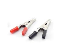 4mm Banana Plug to Alligator Clip Test Leads, Insulated Crocodile Clamp Probe Cable Black Red(Type 4)