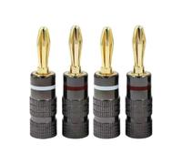 4mm Banana Socket Connector Gold Plated Screw Joining Post Speaker Appliance Lab Quick Install Speaker Wire Plug