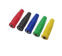 4mm Banana Socket Female Insulated jack Connector Soldering Type Terminal Electrical Wire(Blue,1PCS)