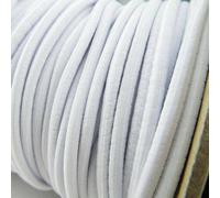 4mm Black White Elastic Strong Round Cord Coat Anorak Jacket Tent 1 2 Or 4m 824D, White, 1 Metre