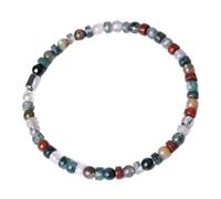 4Mm Chakra Bracelet For Women, Tiger Eyes, Lapis Lazuli Bracelet Natural Healing Crystal Colorful Gemstone Bangle Protection Jewellery Bangles For Womens India Agate