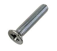 4mm Countersunk Machine Screws/Bolts M4 x 16mm (Including Head) A2 Stainless Steel Pozi Csk Head Mch Screw (10 Pack)