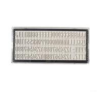 4mm DIY Letter Stamp Set 264pcs Reusable(6.4mm)