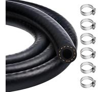 4mm Fuel Line Hose,Fuel Hoses,Gas Line Hose,1 Meter Rubber Pipe with 6 Hoses Clamps,Outer Diameter 10mm,Car Fuel Tube,Petrol Rubber Tube,Diesel Pipe for Trucks,Cars,Tractors and Small Engines