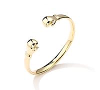 4mm Gold Classic Luxury Boxing Glove Bracelet/Bangle, 8-Inch, 33g, Gold Plated - Bling King London