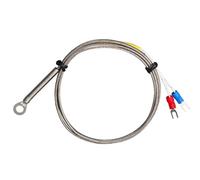 4mm Hole High Temperature Probe 0 to 600°C Sensors Probe K Type Thermocouple Temperature Sensors 1/2/3/4/5M Metal Wire Professional
