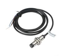 4mm Inductive Proximity Sensor Switch, NPN NO DC 6-36V, 300mA Output, Nickel-Plated Brass Housing, 12mm Thread, Cylindrical DC 3-(200ma)