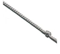 4mm Kingfisher Evolution Splice Rope Polyester Single Braid Sailing Line Low Stretch 12 Strand Easy Splice Marine Rope for Control Lines Tails Silver, 1 Metre