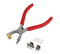 4mm Leather Hole Punch, Silent Stitching Hand Pliers with Heavy Duty Snap Setter for Leather Craft, Boat Covers, Projects, Metal Snaps Repair