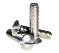 (4mm) M4 x 25 A2 Stainless Steel Slotted Raised Head Countersunk Machine Screws DIN 964-20 Pack