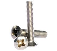 (4mm) M4 x 40 A2 Stainless Steel Pozi Raised Head Countersunk Machine Screws DIN 966-5 Pack