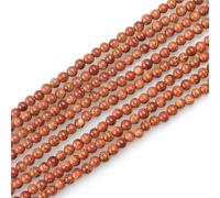 4mm Natural Gold Sandstone Beads Round Semi Precious Gemstone Loose Beads for Jewelry Making (90-100pcs/strand)