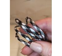4mm Paracord Strong Cord 7 Strand Rope Bushcraft Lanyard Camping Hiking DIY Black Red Army green (Black/white, 5 meters / 16 ft)