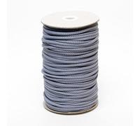 4mm Polyester Cord Soft Strong Drawstring Piping Laces Hoodie Joggers String Lanyard Crafts (Silver/Grey, 5 Metres)
