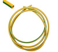 4mm PVC Green & Yellow Earth Electrical Wire Sleeving (1 Metre)