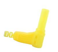4Mm Right Angles Banana Plugs with Screw Mechanism Safe Insulated Electrical Aapter for Stable Electrical Dad Polyamide Banana Link