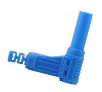4Mm Right Angles Banana Plugs with Screw Mechanism Safe Insulated Electrical Aapter for Stable Electrical Dad Polyamide Banana Link