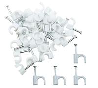 4mm Round Cable Clips 100pcs Assortment Cable Holder Management Wire Tidy Clips