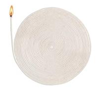 4mm Round Cotton Lamp Wick (20 Meter / 65.6 Ft) - Oil Lamp Wicks Replacement for Kerosene Lamps, Alcohol Burners, Lanterns & Torches - Braided Candle Wick for Emergency, Camping, Decorative Lighting